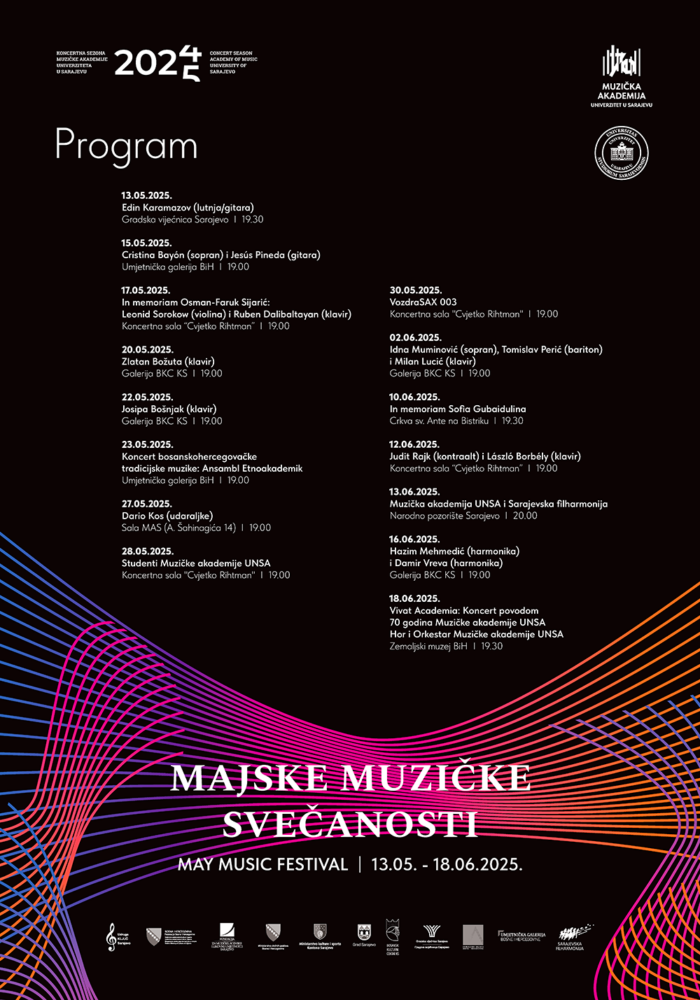 70 GODINA MUZIČKE AKADEMIJE SARAJEVO UZ KONCERT EDINA KARAMAZOVA