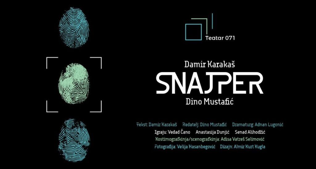 NOVI TEATAR071 U SARAJEVU OTVARA SEZONU PREMIJEROM PREDSTAVE „SNAJPER“