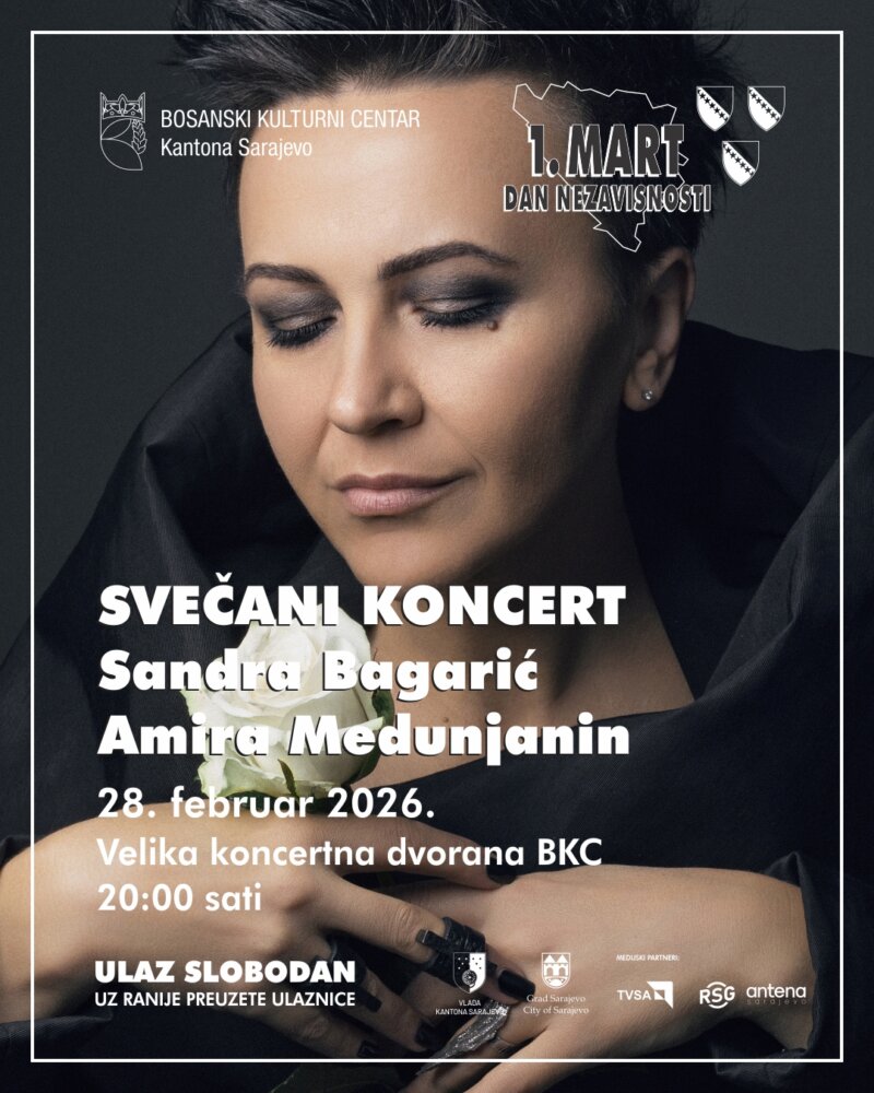 BAGARIĆ I MEDUNJANIN - MUZIČKE DIVE ODRŽAT ĆE KONCERT POVODOM DANA NEZAVISNOSTI BIH
