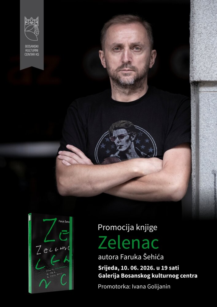 DJELO "ZELENAC”, KNJIGA IZGRAĐENA OD SJEĆANJA AUTORA FARUKA ŠEHIĆA