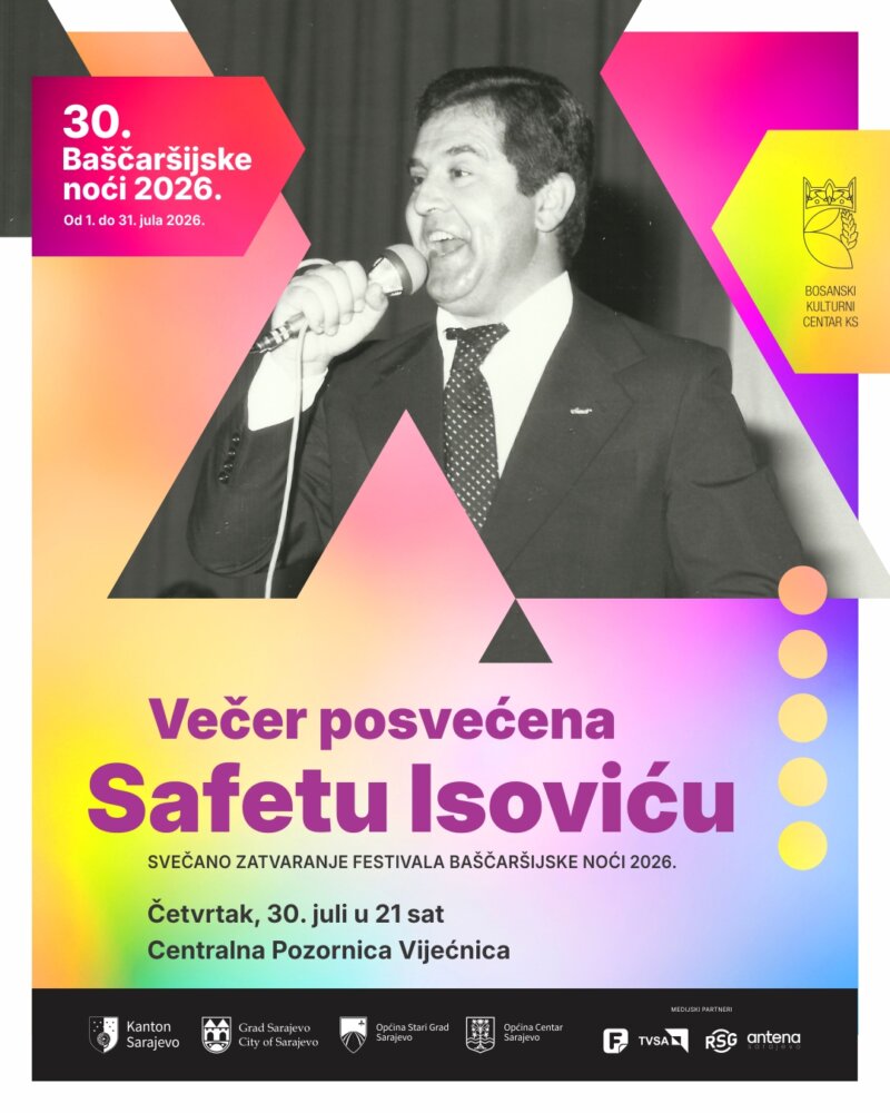 ZA DUŠU I SJEĆANJE: KONCERT U ČAST 90 GODINA OD ROĐENJA SAFETA ISOVIĆA