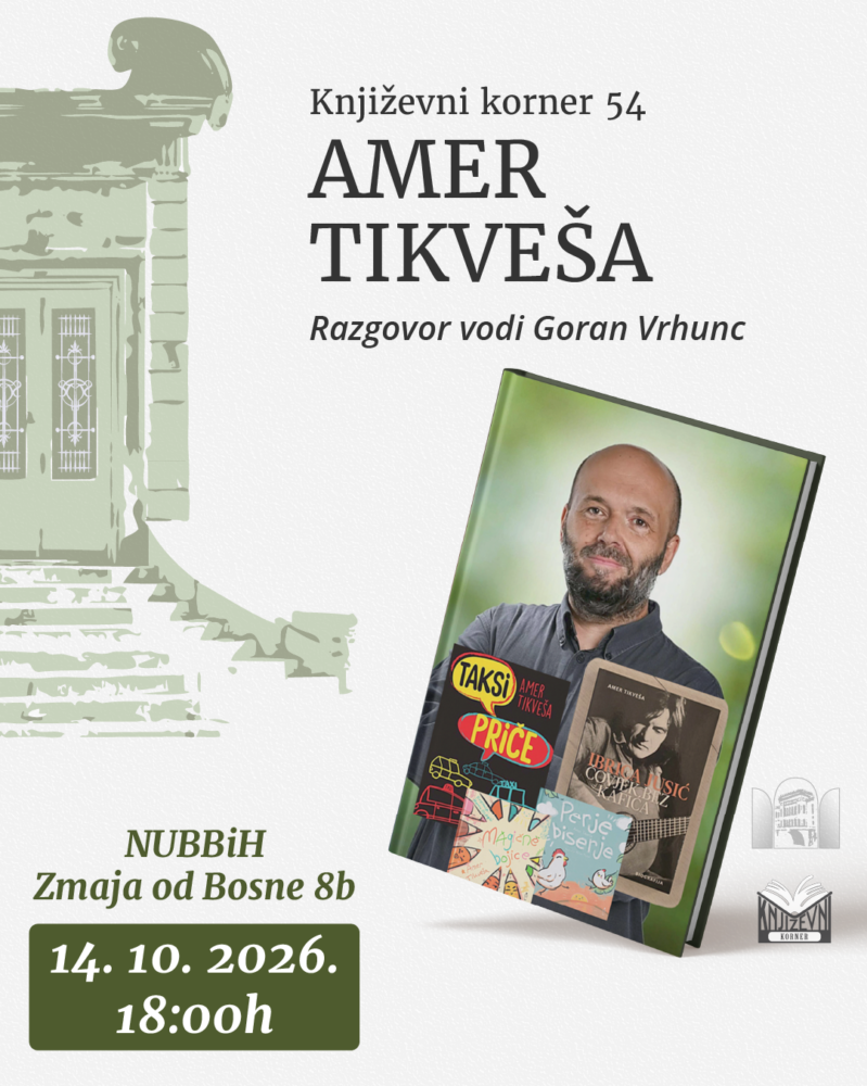KNJIŽEVNI RAZGOVOR S AMEROM TIKVEŠOM U NACIONALNOJ I UNIVERZITETSKOJ BIBLIOTECI BIH